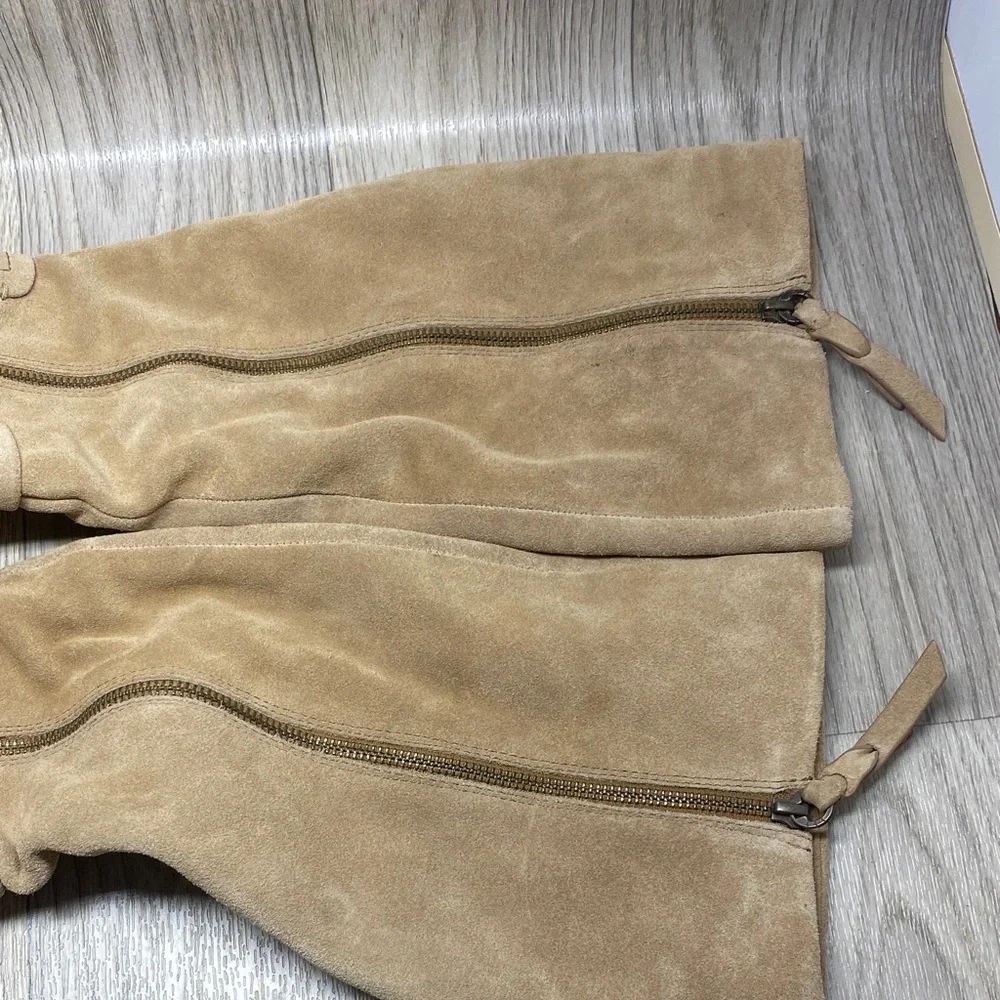 Splendid Beige Over-the-Knee Suede Boots